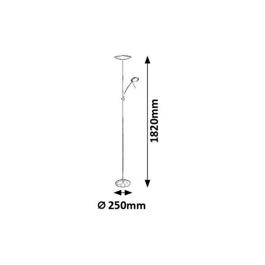 Rabalux - LED stojací lampa 1xLED/18W + 1xLED/5W/230V