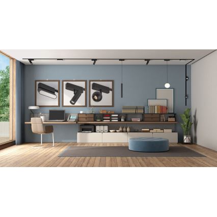 Rabalux - LED Stropní svítidlo do 1-fázového lištového systému LED/6W/230V 3000K 11,5 cm černá