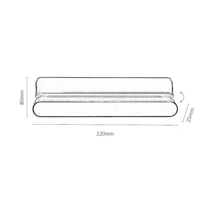 Rabalux - LED Stropní svítidlo do 1-fázového lištového systému LED/12W/230V 3000K 22 cm černá