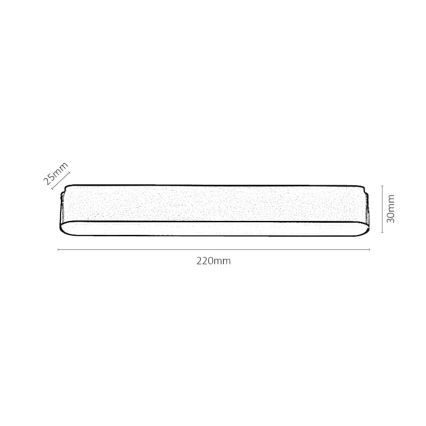 Rabalux - LED Stropní svítidlo do 1-fázového lištového systému LED/12W/230V 4000K 22 cm černá