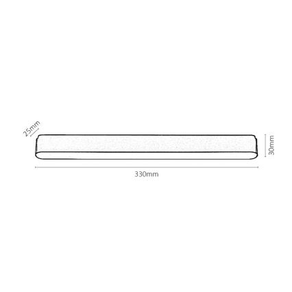 Rabalux - LED Stropní svítidlo do 1-fázového lištového systému LED/16W/230V 4000K 33 cm černá
