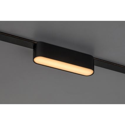 Rabalux - LED Stmívatelné stropní svítidlo do 1-fázového lištového systému LED/6W/24V 2700-5500K Wi-Fi Tuya 11,5 cm černá