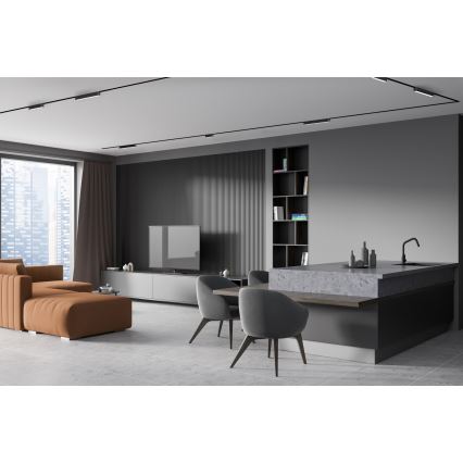 Rabalux - LED Stmívatelné stropní svítidlo do 1-fázového lištového systému LED/12W/24V 2700-5500K Wi-Fi Tuya 22 cm černá