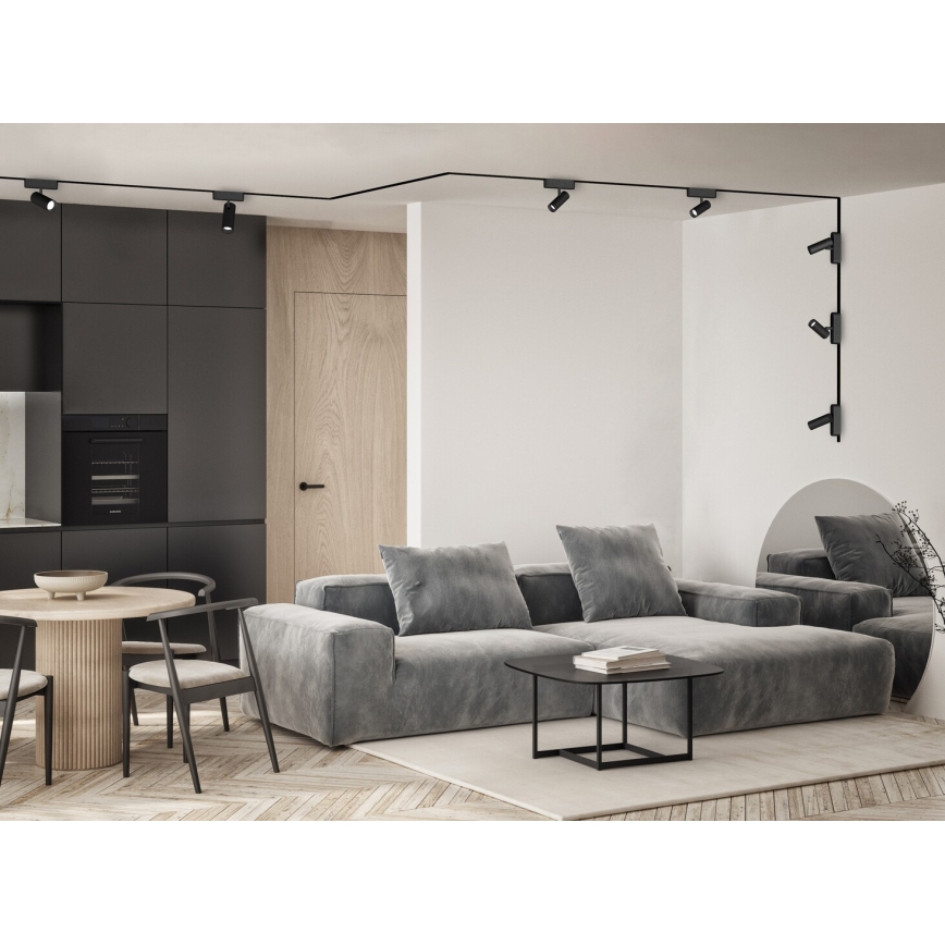 Rabalux - LED Stmívatelné bodové svítidlo do 1-fázového lištového systému LED/9W/24V 2700-5500K Wi-Fi Tuya černá