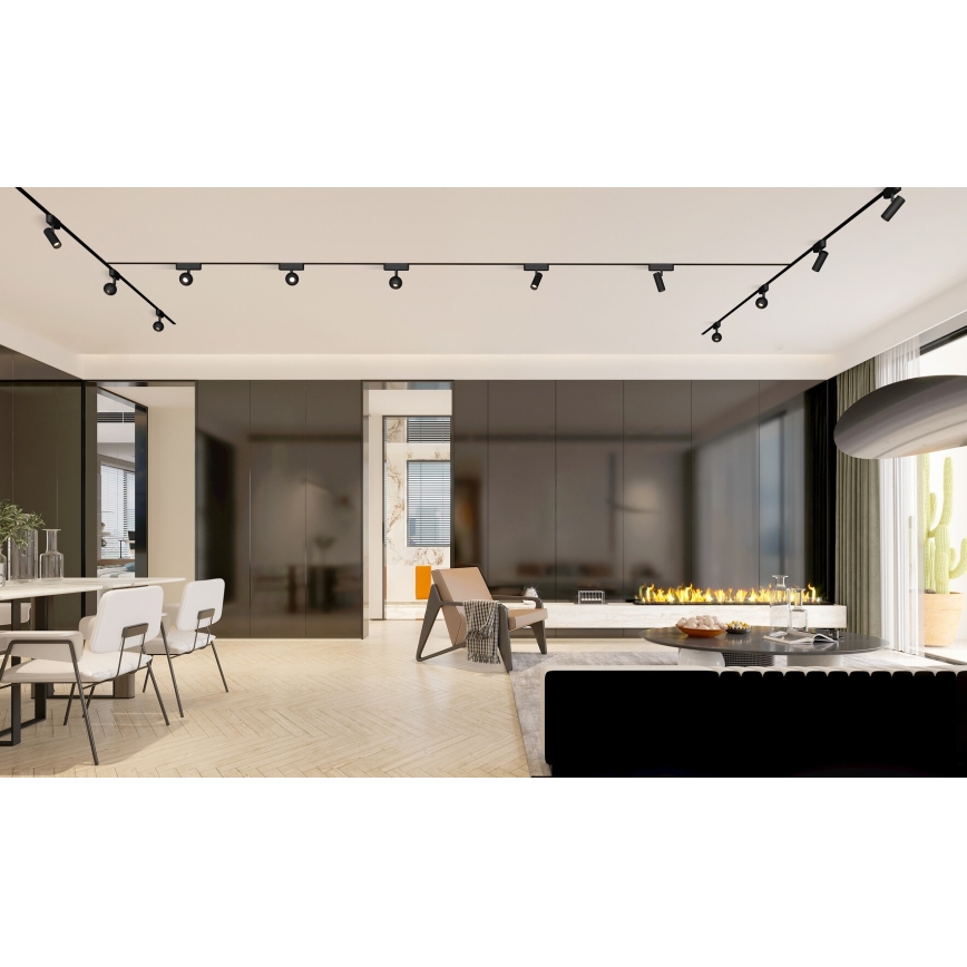 Rabalux - LED Stmívatelné bodové svítidlo do 1-fázového lištového systému LED/9W/24V 2700-5500K Wi-Fi Tuya černá