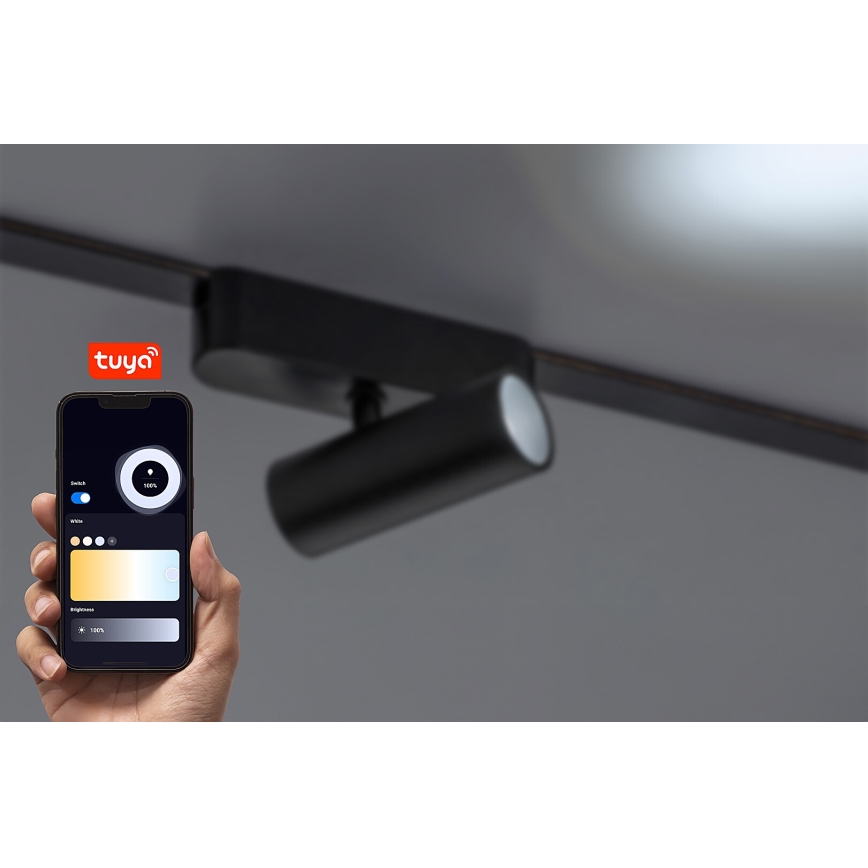 Rabalux - LED Stmívatelné bodové svítidlo do 1-fázového lištového systému LED/9W/24V 2700-5500K Wi-Fi Tuya černá