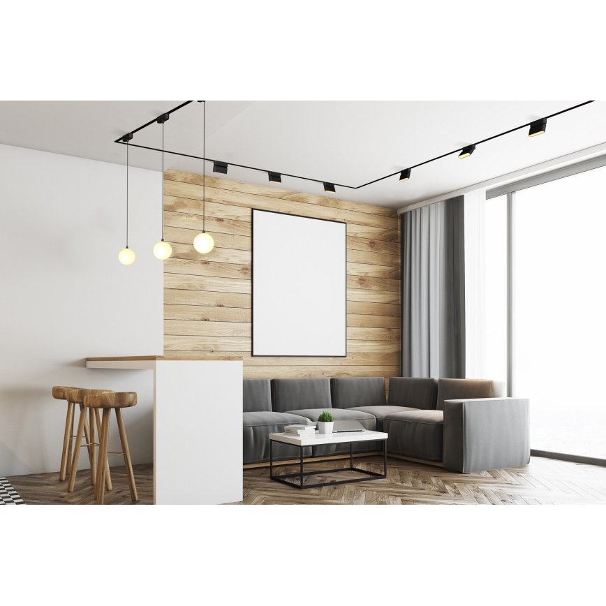 Rabalux - LED Stmívatelné stropní svítidlo do 1-fázového lištového systému LED/4W/24V 2700-5500K Wi-Fi Tuya 11,5 cm černá