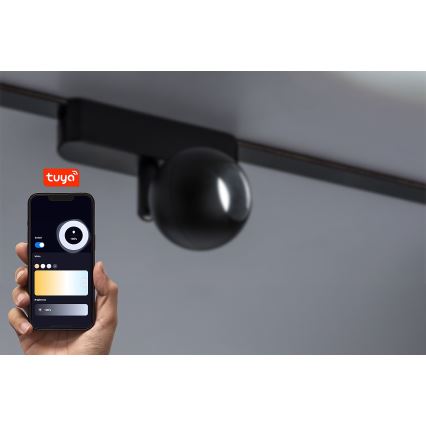 Rabalux - LED Stmívatelné bodové svítidlo do 1-fázového lištového systému LED/5W/24V 2700-5500K Wi-Fi Tuya černá
