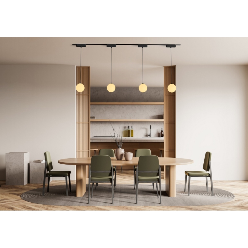 Rabalux - LED Stmívatelný lustr na lanku do 1-fázového lištového systému LED/5W/24V 2700-5500K Wi-Fi Tuya černá