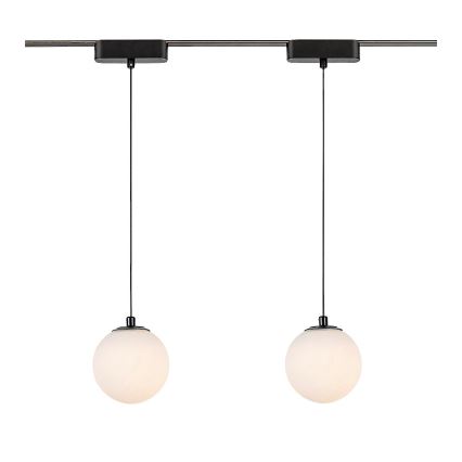 Rabalux - LED Stmívatelný lustr na lanku do 1-fázového lištového systému LED/5W/24V 2700-5500K Wi-Fi Tuya černá