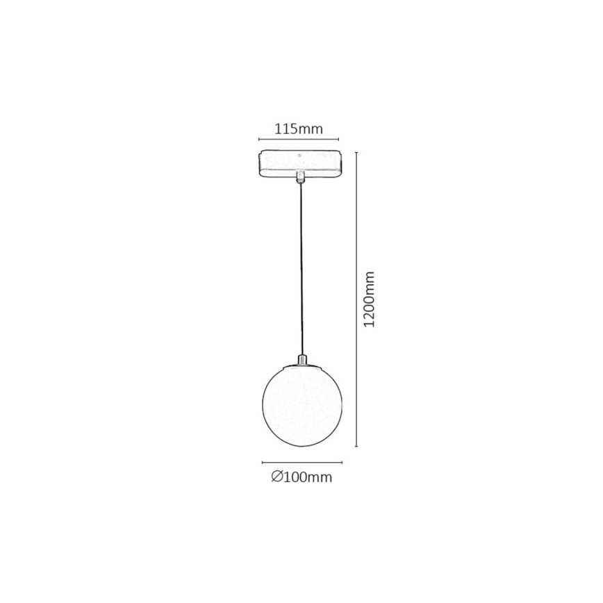 Rabalux - LED Stmívatelný lustr na lanku do 1-fázového lištového systému LED/5W/24V 2700-5500K Wi-Fi Tuya černá