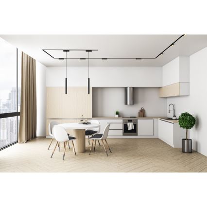 Rabalux - LED Stmívatelný lustr na lanku do 1-fázového lištového systému LED/5W/24V 2700-5500K Wi-Fi Tuya černá