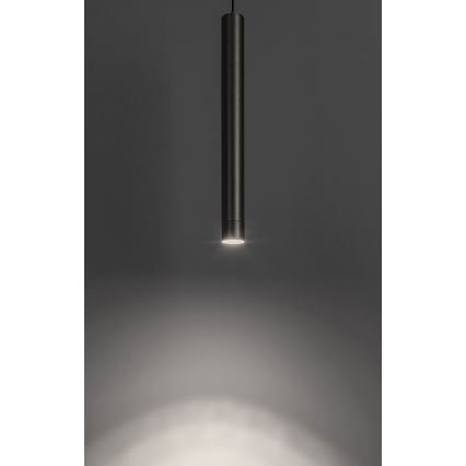 Rabalux - LED Stmívatelný lustr na lanku do 1-fázového lištového systému LED/5W/24V 2700-5500K Wi-Fi Tuya černá