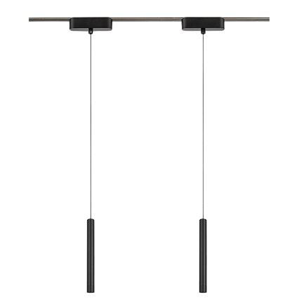 Rabalux - LED Stmívatelný lustr na lanku do 1-fázového lištového systému LED/5W/24V 2700-5500K Wi-Fi Tuya černá