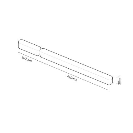 Rabalux - Napájecí zdroj pro svítidla v lištovém systému 80W/230V 10,2 + 41 cm černá