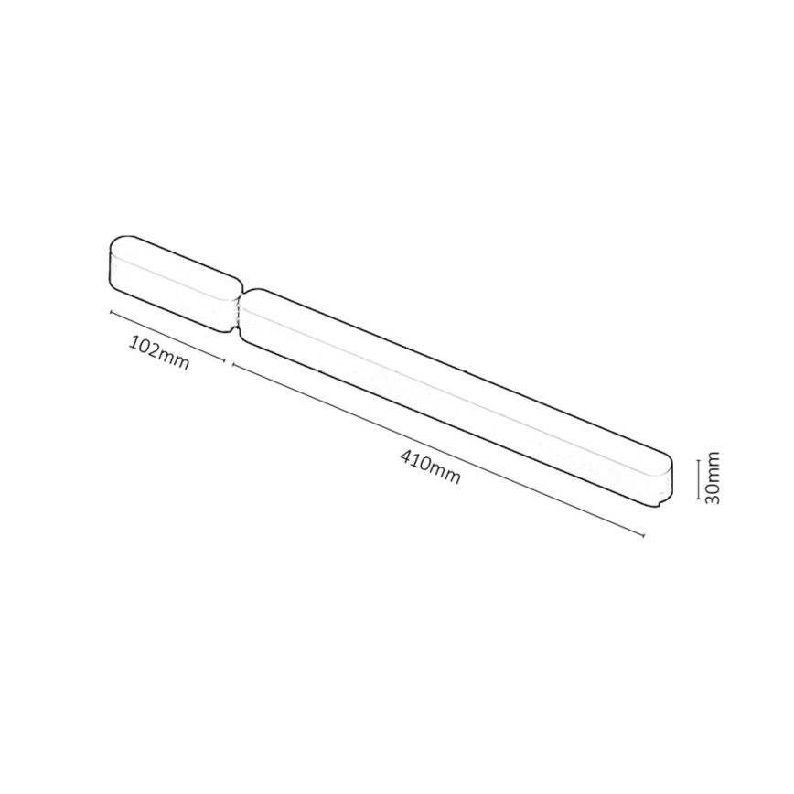 Rabalux - Napájecí zdroj pro svítidla v lištovém systému 80W/230V 10,2 + 41 cm černá