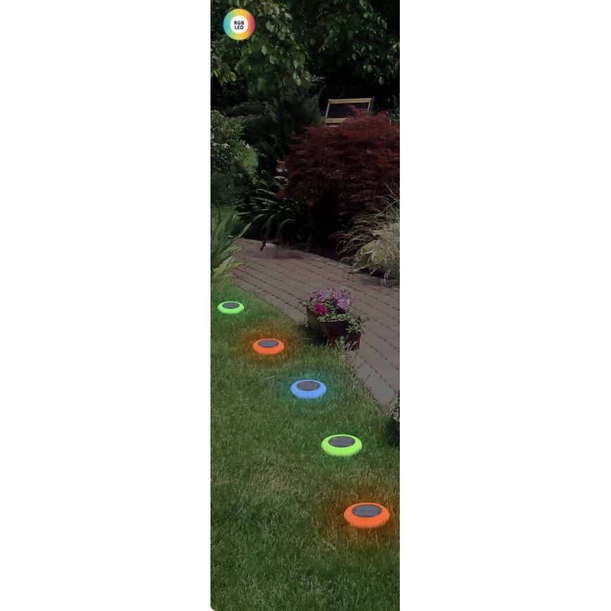 Rabalux - LED RGB Solární svítidlo LED/0,6W/3,7V IP65