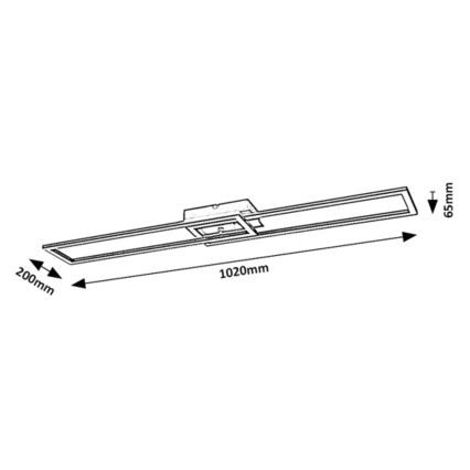 Rabalux - LED Stmívatelné stropní svítidlo LED/38W/230V 3000-6500K + dálkové ovládání