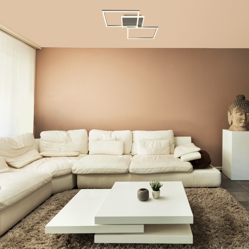 Rabalux - LED Stropní svítidlo LED/40W/230V 4000K matný chrom 39x50 cm