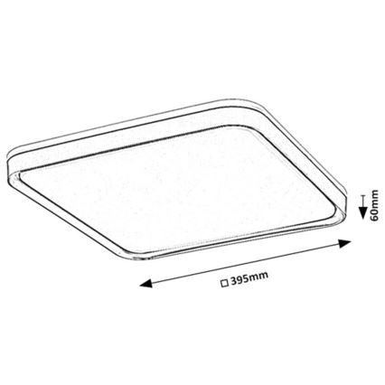 Rabalux - LED Stropní svítidlo LED/26W/230V 3000K