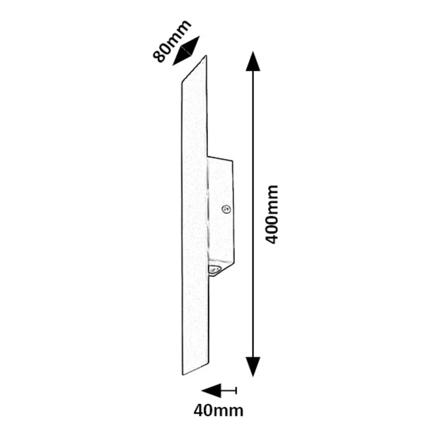 Rabalux - LED Nástěnné svítidlo LED/6W/230V 3000K černá