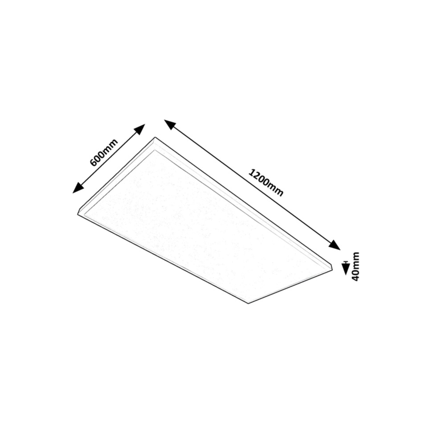 Rabalux - LED Přisazený panel LED/80W/230V 4000K 120x60 cm
