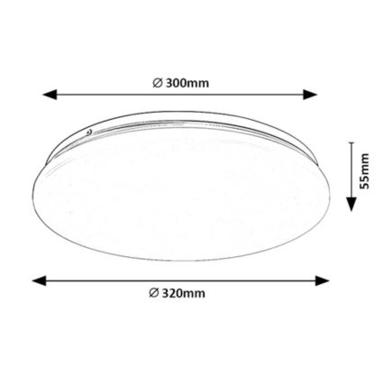 Rabalux - LED Stropní svítidlo LED/18W/230V 3000K 32 cm