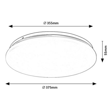 Rabalux - LED Stropní svítidlo LED/24W/230V 3000K 37 cm