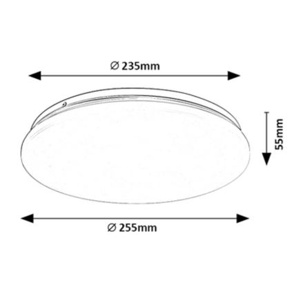 Rabalux - LED Stropní svítidlo LED/12W/230V 4000K 25 cm