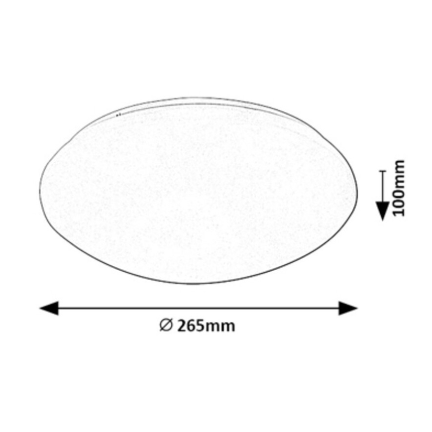 Rabalux - LED Stropní svítidlo se senzorem LED/12W/230V IP44 4000K