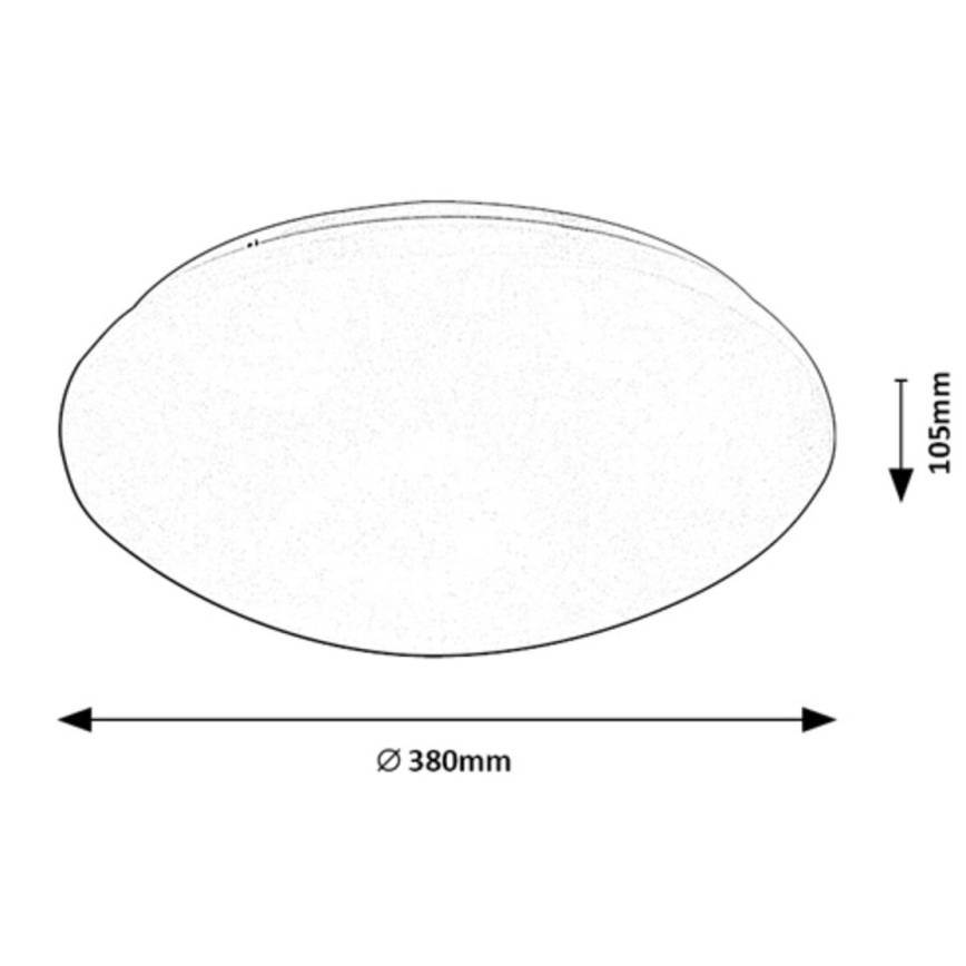 Rabalux - LED Stropní svítidlo se senzorem LED/24W/230V IP44 4000K pr. 38 cm