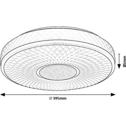 Rabalux - LED Stropní svítidlo LED/24W/230V 4000K pr. 39 cm