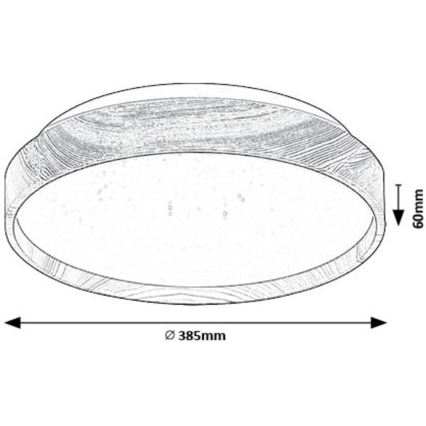 Rabalux - LED Stropní svítidlo LED/24W/230V 3000K pr. 38 cm