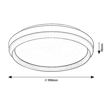 Rabalux - LED Stropní svítidlo LED/24W/230V 3000K