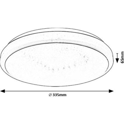 Rabalux - LED Stropní svítidlo LED/18W/230V 3000K pr. 33 cm