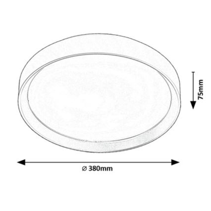 Rabalux - LED Stropní svítidlo LED/25W/230V 3000K pr. 38 cm