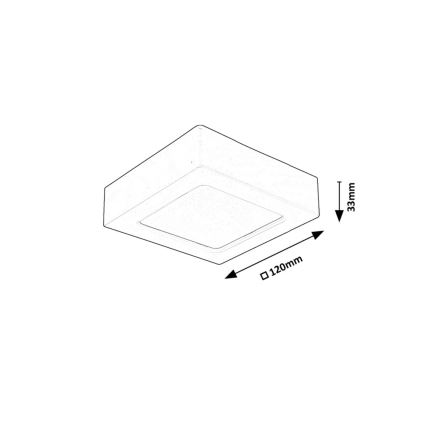 Rabalux - LED Stropní svítidlo LED/7W/230V 4000K 12x12 cm bílá