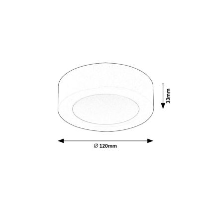 Rabalux - LED Stropní svítidlo LED/7W/230V 3000K pr. 12 cm bílá