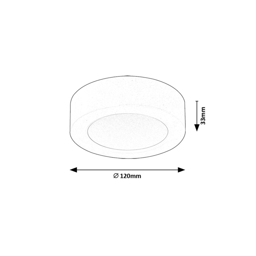 Rabalux - LED Stropní svítidlo LED/7W/230V 3000K pr. 12 cm bílá