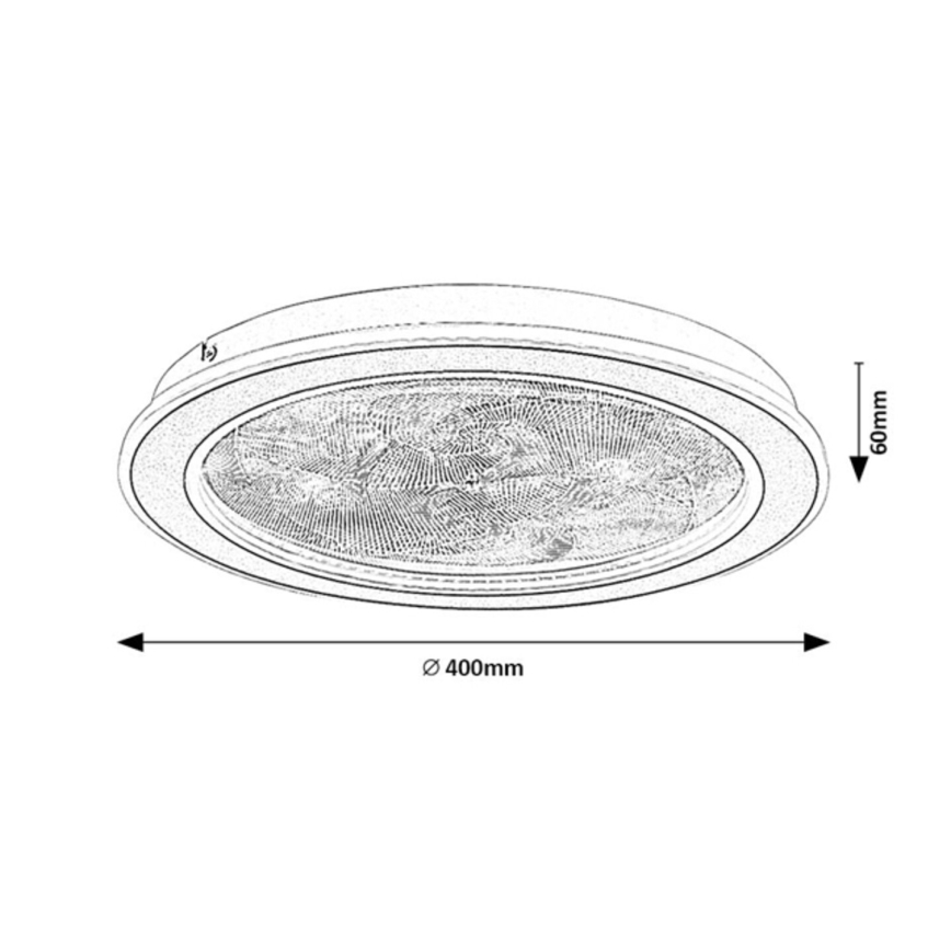 Rabalux - LED Stmívatelné stropní svítidlo LED/24W/230V 3000-6500K pr. 40 cm + dálkové ovládání
