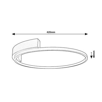 Rabalux - LED Stropní svítidlo LED/23W/230V