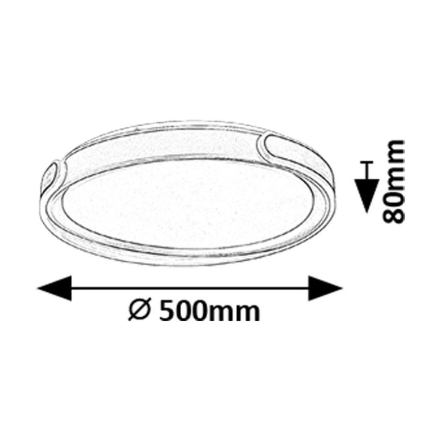Rabalux - LED Stmívatelné stropní svítidlo LED/48W/230V 3000-6500K + dálkové ovládání