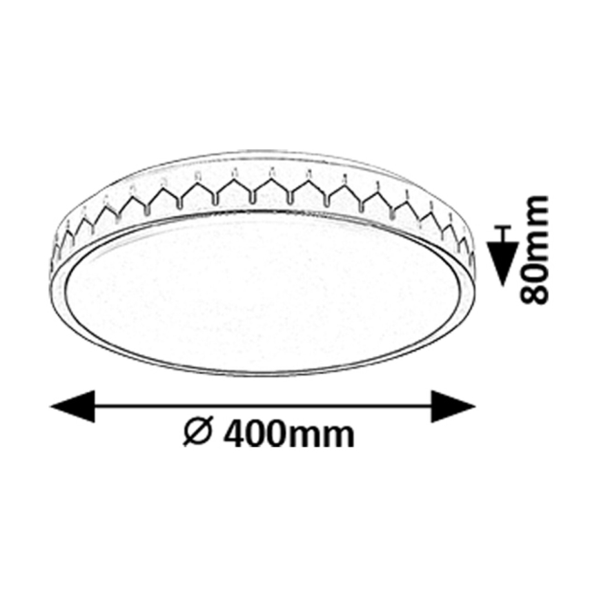 Rabalux - LED Stmívatelné stropní svítidlo LED/24W/230V 3000-6500K + dálkové ovládání