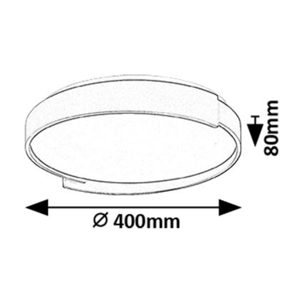 Rabalux - LED Stmívatelné stropní svítidlo LED/24W/230V 3000-6500K + dálkové ovládání