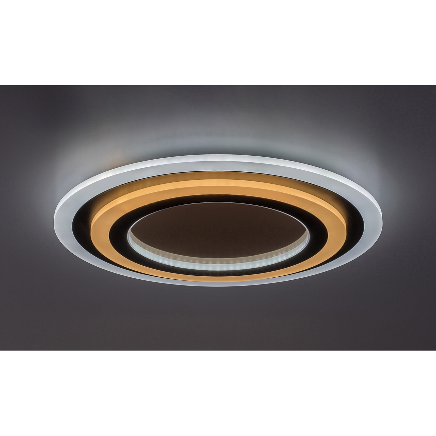 Rabalux - LED Stmívatelné stropní svítidlo LED/56W/230V 3000/4000/6000K matný chrom/černá + dálkové ovládání
