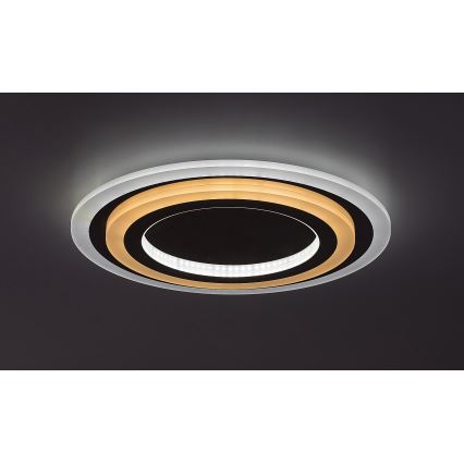Rabalux - LED Stmívatelné stropní svítidlo LED/56W/230V 3000/4000/6000K matný chrom + dálkové ovládání