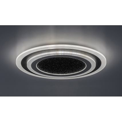 Rabalux - LED Stmívatelné stropní svítidlo LED/56W/230V 3000/4000/6000K černá + dálkové ovládání