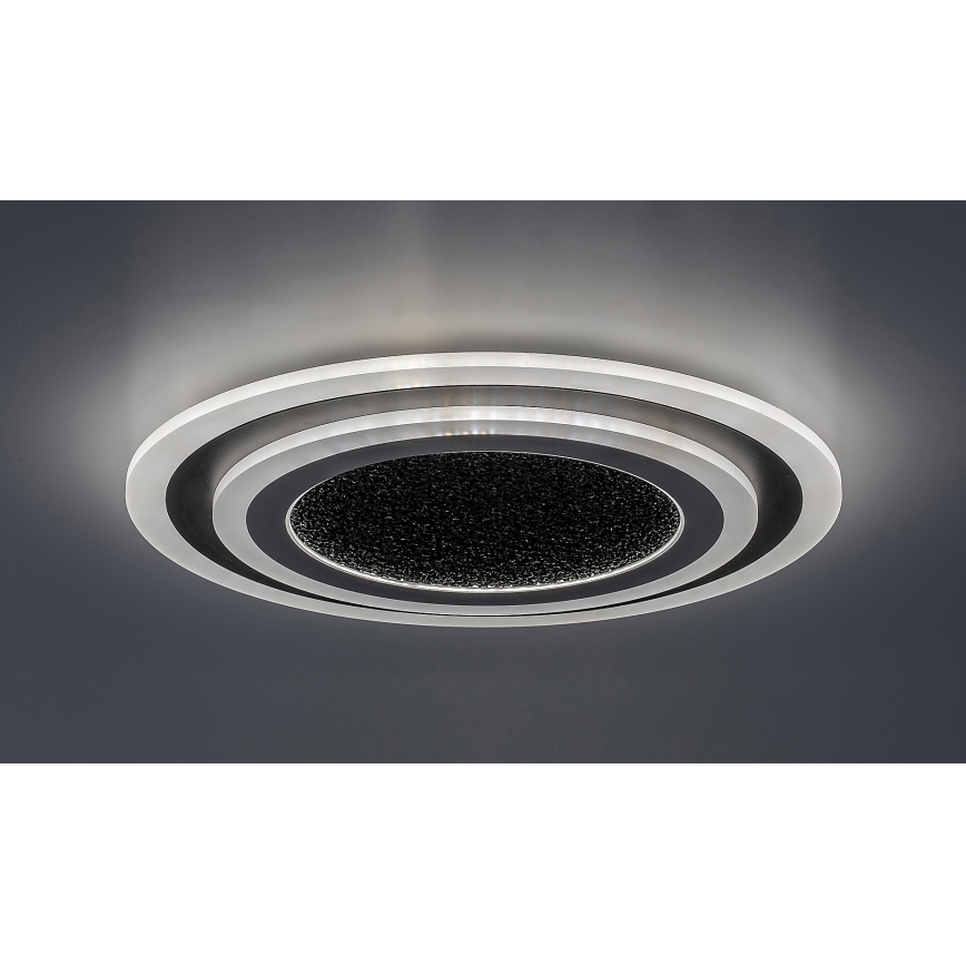 Rabalux - LED Stmívatelné stropní svítidlo LED/56W/230V 3000/4000/6000K černá + dálkové ovládání