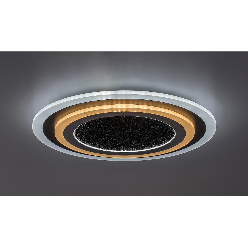 Rabalux - LED Stmívatelné stropní svítidlo LED/56W/230V 3000/4000/6000K černá + dálkové ovládání