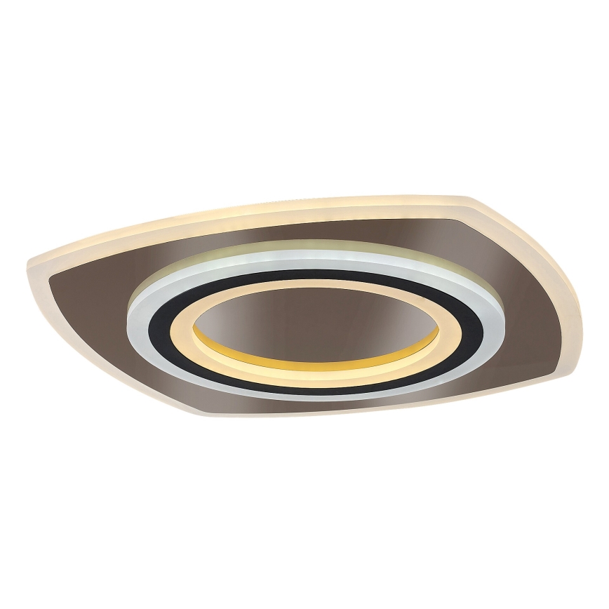 Rabalux - LED Stmívatelné stropní svítidlo LED/60W/230V 3000/4000/6000K matný chrom/černá + dálkové ovládání